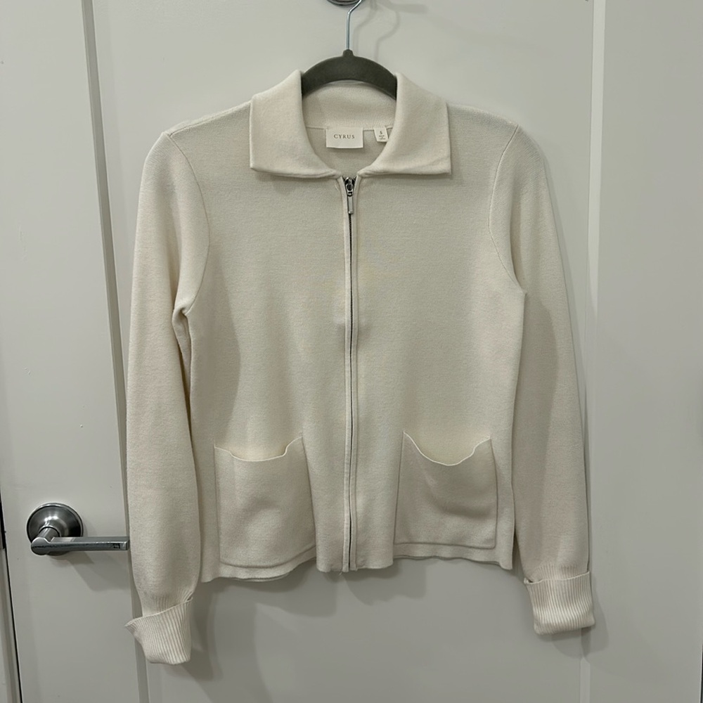 Cyrus Collared Zip-Up Sweater
